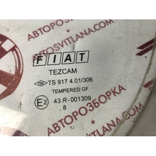 Стекло двери передней левой Fiat Doblo 2006- 51793416